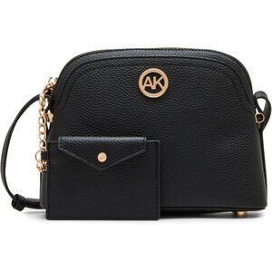 Dome Crossbody Bag Polyester Women's Zipper Adjustable Detachable Card Case